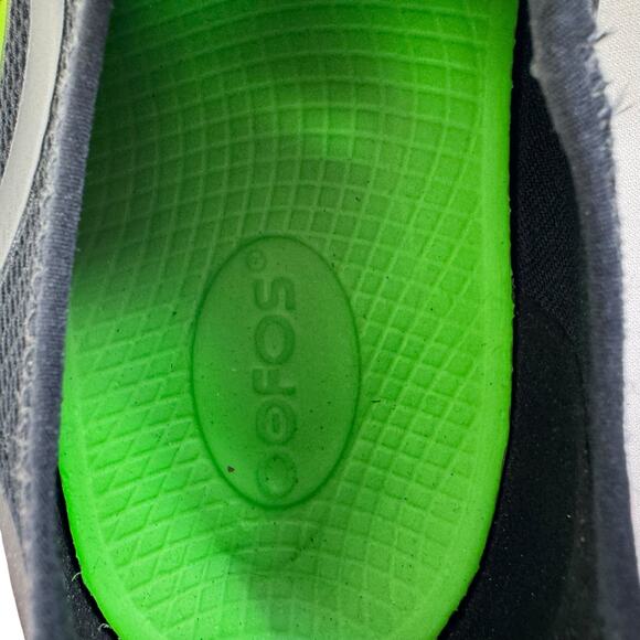 Oofos Black Mesh Low Lightweight Recovery Pull On Sneakers Men's Size 8 - Picture 6 of 8